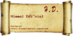 Himmel Dániel névjegykártya
